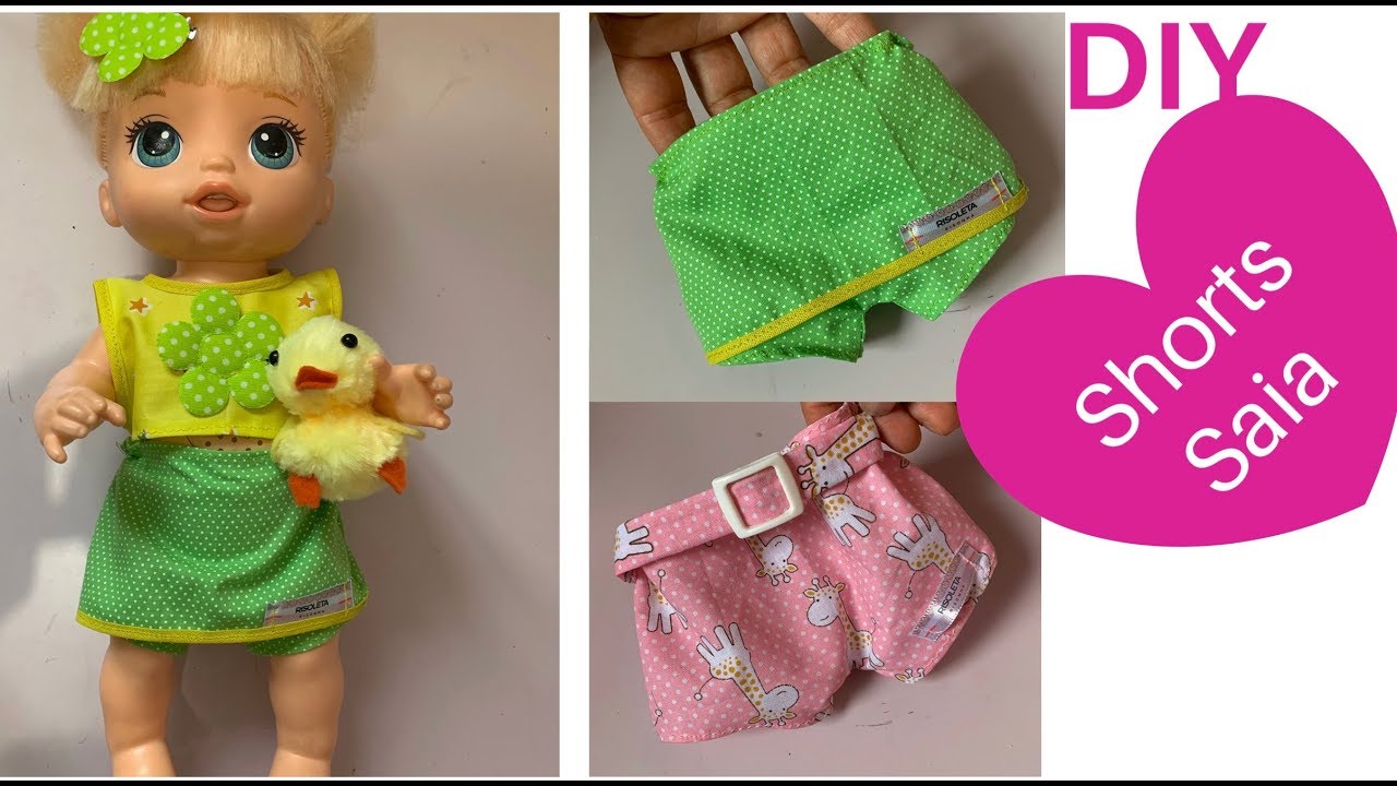 Roupa fácil para Baby Alive e outras bonecas - Diy - Risoleta 