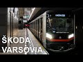  warsaw metro  skoda varsovia  new futuristic train discovery 2023 4k