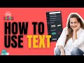 How to addTEXT in Canva