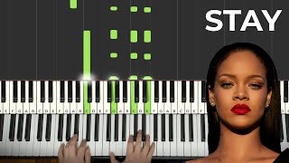 Rihanna - Stay ft. Mikky Ekko (Piano Tutorial Lesson)