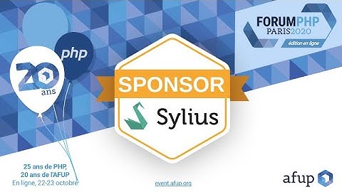 Démo par notre sponsor Sylius - Mateusz ZALEWSKI - Forum PHP 2020