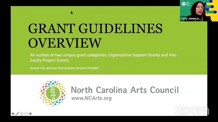 NCAC Grant Guidelines Overview Webinar