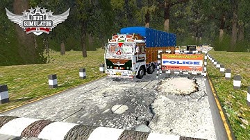 Speed Breaker and Broken Road Map Bus Simulator Indonesia Gameplay #34