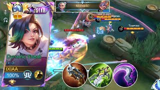 IXIA 22 KILLS!!! + MANIAC GAMEPLAY | IXIA BEST BUILD 2024 | MOBILE LEGENDS