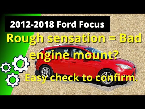 Easy Check For Bad Engine Mount 2012-2018 Ford Focus - YouTube