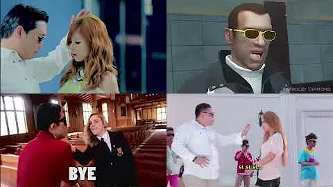 4 Gangnam Style Parody Mashup