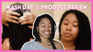 Loc Wash Day and Styling | Product Review | Shea Moisture, Rice Water, Dr. Bronner's Sugar Soap