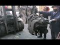 Toyota forklift 45 tons how to removed transmission oil seal