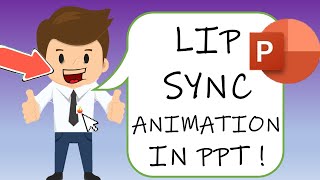 LIP SYNC character ANIMATION in PowerPoint (TALKING cartoon mouth animation tutorial) screenshot 3