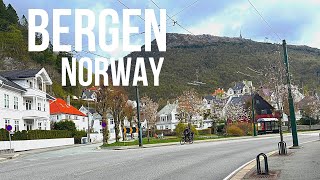 Bergen Norway 🇳🇴 - Spring 2022 - Walking tour | relaxing ambient city sounds