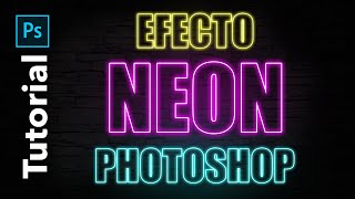 Crear TEXTO DE NEÓN con PHOTOSHOP - Método CC 2020