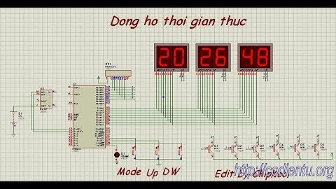 Hướng dẫn làm đồng hồ thời gian thực DS1307 - 89C52 - eChipKool SHOP