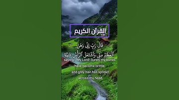 ذِكْرُ رَحْمَتِ رَبِّكَ عَبْدَهُۥ زَكَرِيَّآ | سورة مريم ١–٤ | surah Maryam 1–4 | beautiful tilawa