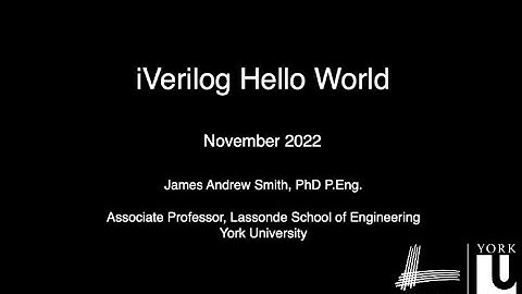 iVerilog Hello World