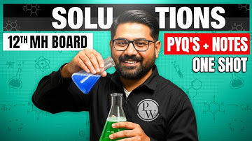Solutions in One Shot 🔥 | Class12th HSC | Chemistry | Maharashtra Board