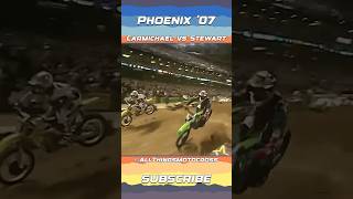 Epic Supercross Race between Ricky Carmichael and James Stewart #supercross #motocross #dirtbike