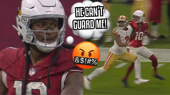 DeAndre Hopkins Vs Charvarius Ward  TRASH TALK! (WR Vs CB) 2022 49ers Vs Cardinals highlights