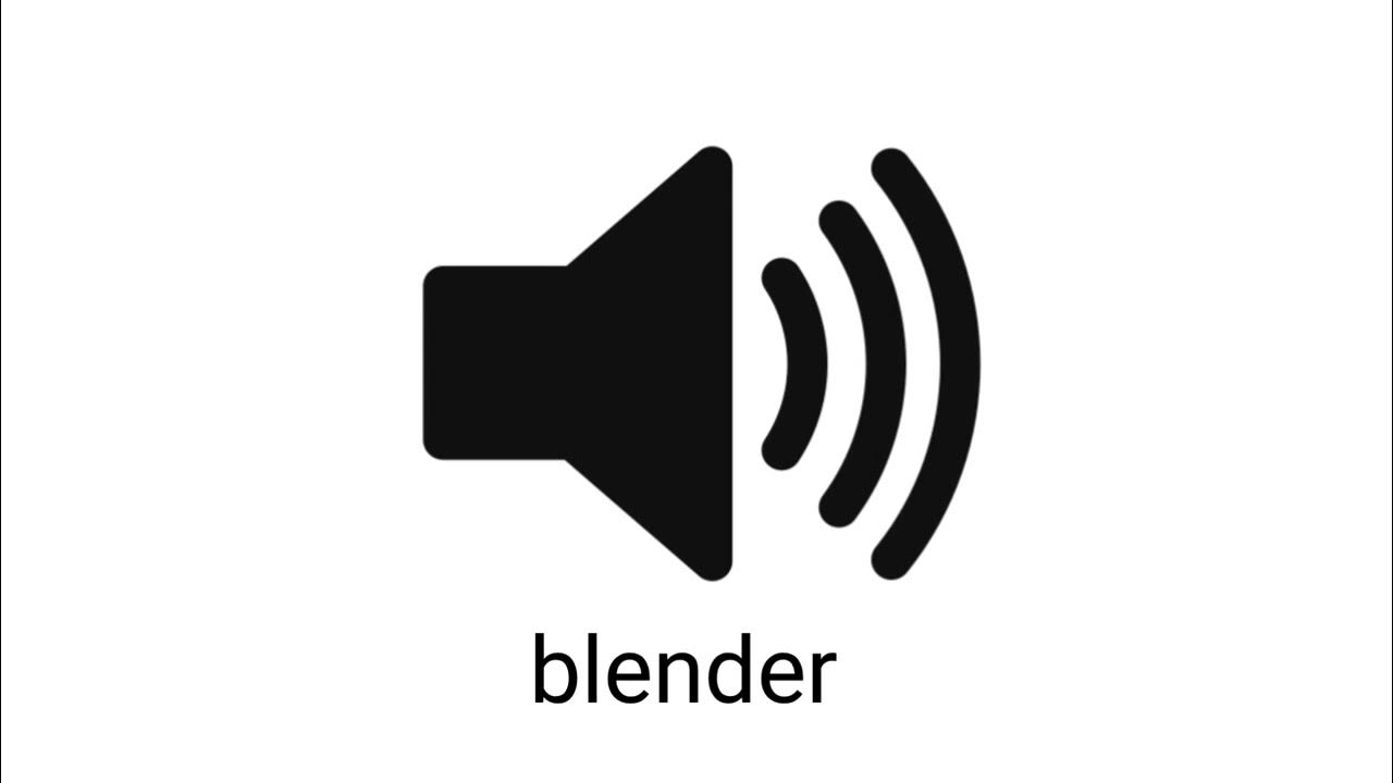 blender sound effect (royalty free) YouTube
