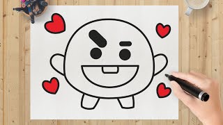 HOW TO DRAW SHOOKY BT21