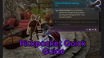 Pickpocket Quick Guide, Baldur