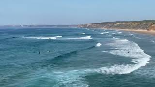 Surfing Bordeira in Algarve