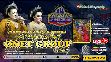 🔴LIVE MALAM JAIPONGAN ASIH MANDIRI ONET GROUP PERHAJATAN BPK ADE & IBU IKA CIKADU 14 FEBRUARI 2025
