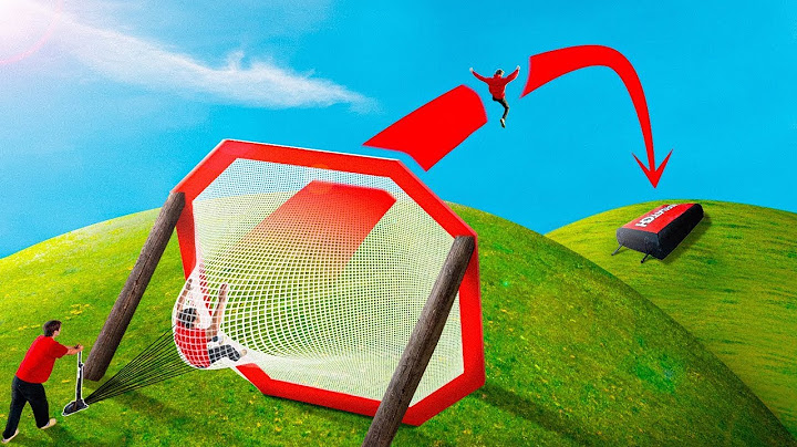 We Turned a Trampoline into a HUMAN SLINGSHOT
