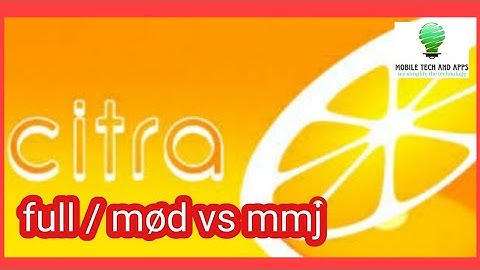 citra official full/mod  vs citra mmj (3ds emulator)