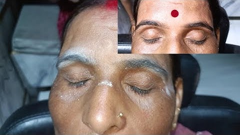 Pointed Shape Eyebrow Threading Full Tutorial | how to Eyebrow Threading on Burnt Skin #trending #fy