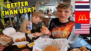 AMERICANS Try MCDONALD'S in THAILAND for the FIRST TIME 🇹🇭 | Thai McDonald's Taste Test