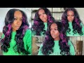 🦄Voluminous Layered Pre-Highlighted Purple Wig Install+2 HAIR STYLE OPTIONS |JESSIE&#39;S SELECTION