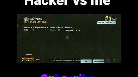 hacker vs me 😐😐 | #BGMI #pubg #shortsvideos #redmiy3 #pubgmobile #bgmishorts #pubgshorts #shorts
