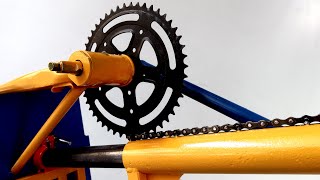 Homemade Mobile Drill Press From Damaged Bike Parts