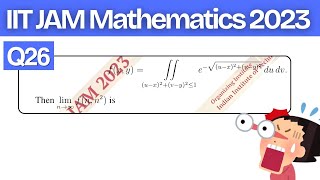 IIT JAM 2023 Mathematics Q26 | Double Integrals | Change of Variables