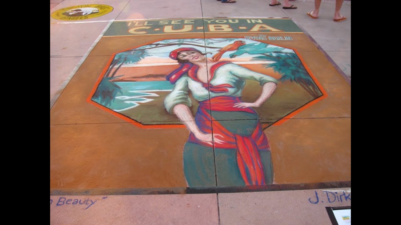 Clearwater Beach Chalk Walk Festival 2013 YouTube