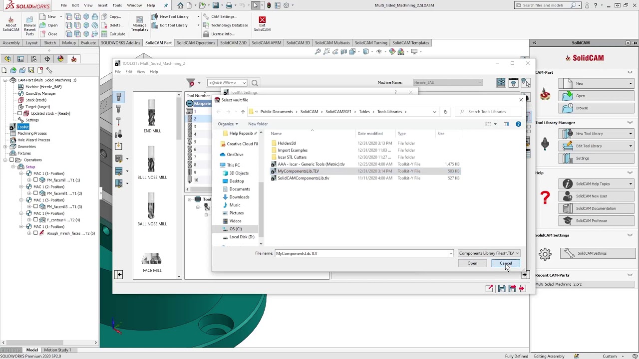 SolidCAM ToolKit: ToolKit Settings overview