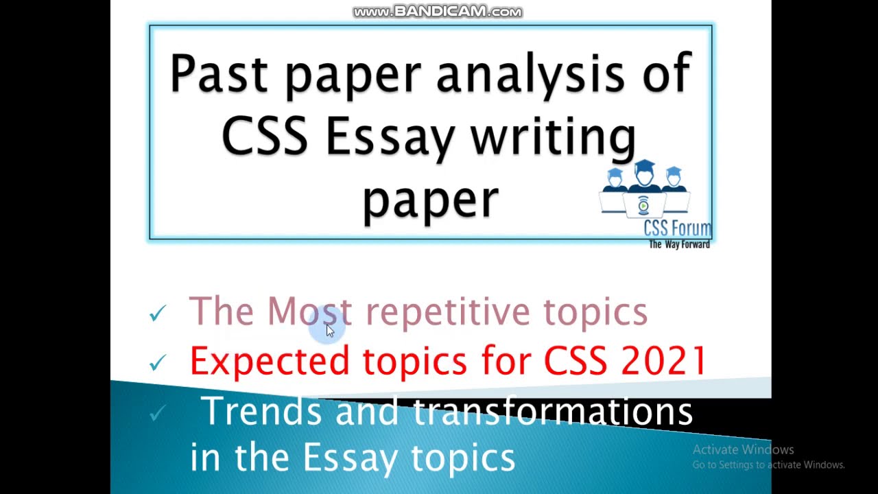 css essay past paper analysis