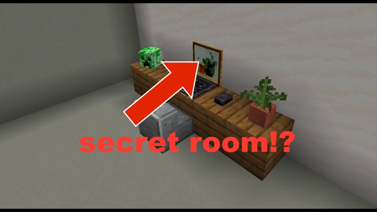 How To Make A Secret Room Minecraft Youtube