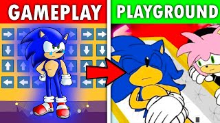 FNF Character Test | Gameplay VS Playground | Sonic EXE | FNF Goodbye World | Mickey Mouse