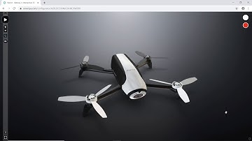 Parrott drone Interactive 3D Product Story-telling Demo