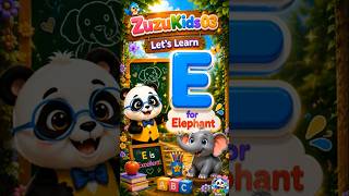Learn Letter E for Kids! 🐘 E is for Elephant 🌟 #shorts #funkidsenglish #abcshorts