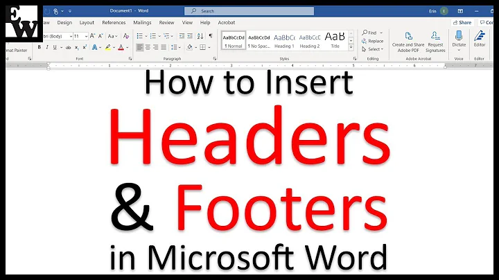 How to Insert Headers and Footers in Microsoft Word