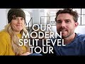 MID CENTURY MODERN SPLIT-LEVEL HOUSE TOUR : Traveling Family of 11