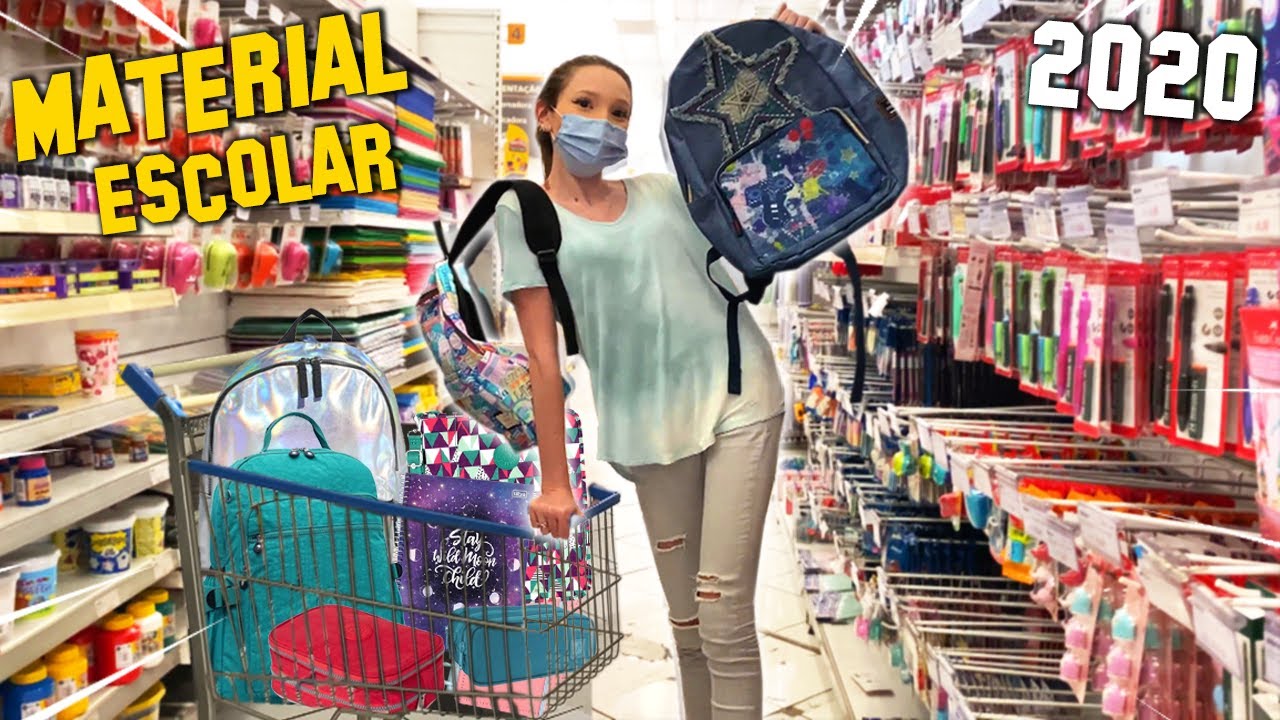 COMPRANDO MATERIAL ESCOLAR 2020/2021 *Zabetta Macarini*