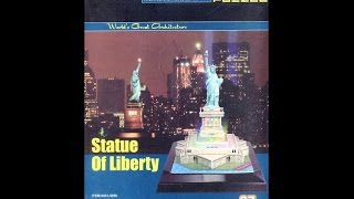 Statue of Liberty with LED CubicFun 3D Puzzle