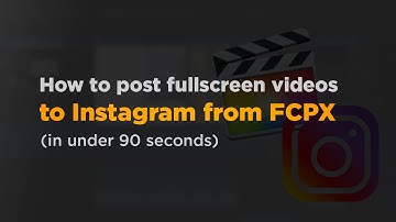 Manually making Tallscreen videos in FCPX, in 90 seconds (Summer 2017)