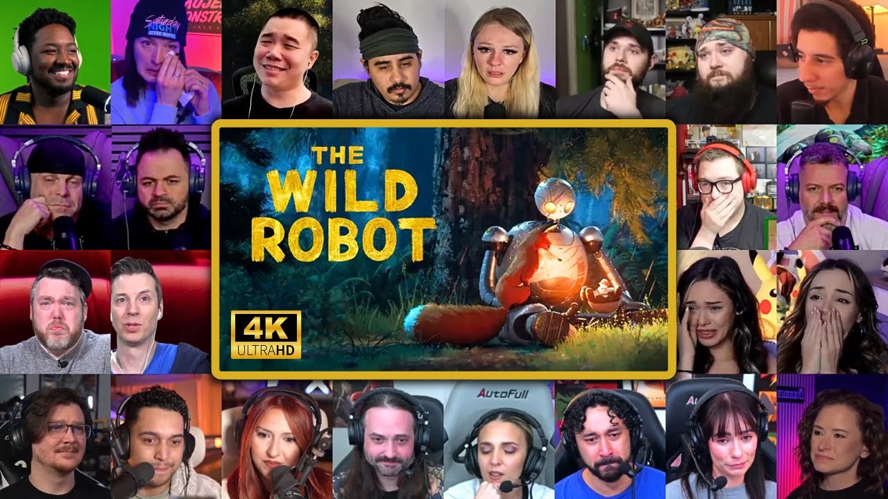 The Wild Robot (2024) - MOVIE Reaction Mashup | MR Mashups