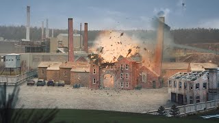 Factory EXPLOSION effect (miniature scale model and VFX)