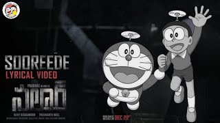 🫂 Sooreede song in Telugu as Doraemon and Nobita version| PRABHAS | PRASHANTH NEEL |#doraemon#salaar