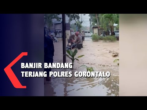 Banjir Bandang Terjang Polres Gorontalo